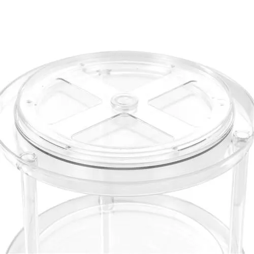 Crystal 2 Tier Turntable Organiser