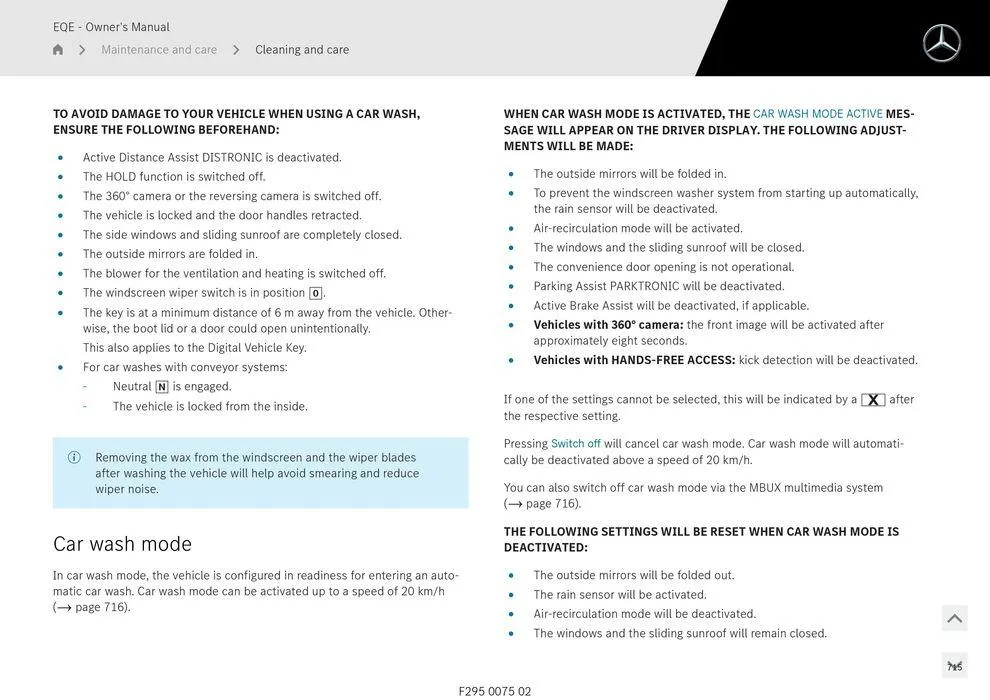 EQE Sedan - Catalogue valid from 11 September to 11 September 2025 - page 715