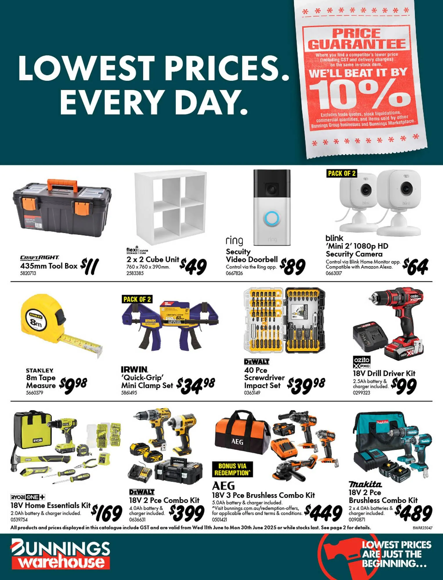 Bunnings catalogue - Catalogue valid from 11 June to 30 June 2025 - page 1