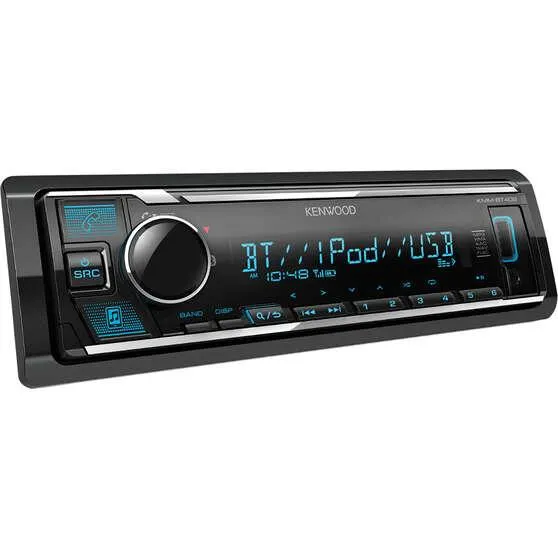 Kenwood KMM-BT408 Single DIN Head Unit with Bluetooth