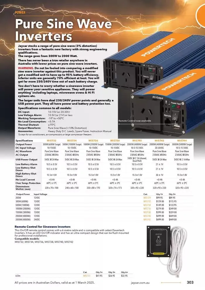 Celebrating 40 Years In Electronics - Catalogue valid from 4 March to 31 March 2025 - page 303