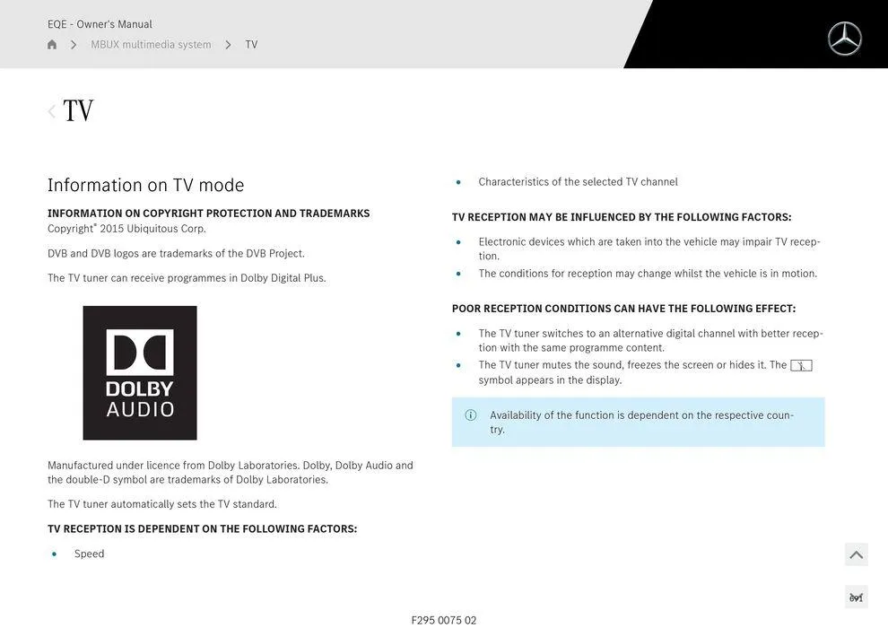 EQE Sedan - Catalogue valid from 11 September to 11 September 2025 - page 691