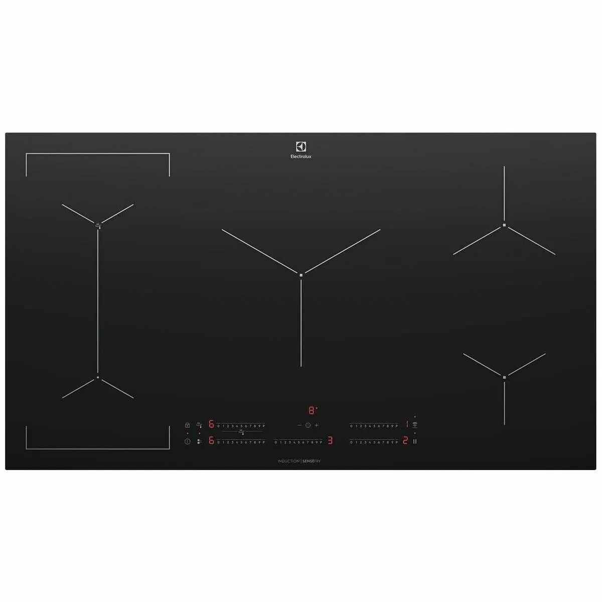 Electrolux 90cm 5 Zone Induction Cooktop EHI955BE