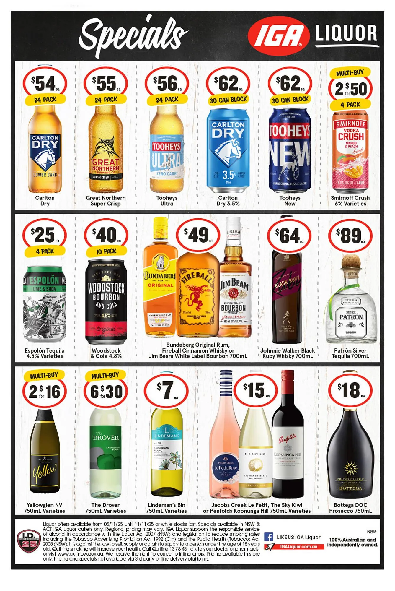 IGA Liquor catalogue - 1