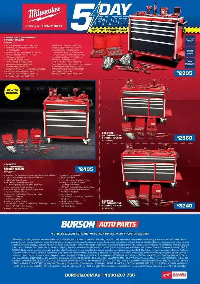 Milwaukee 5 Day Sale - Catalogue valid from 14 October to 18 October 2024 - page 8