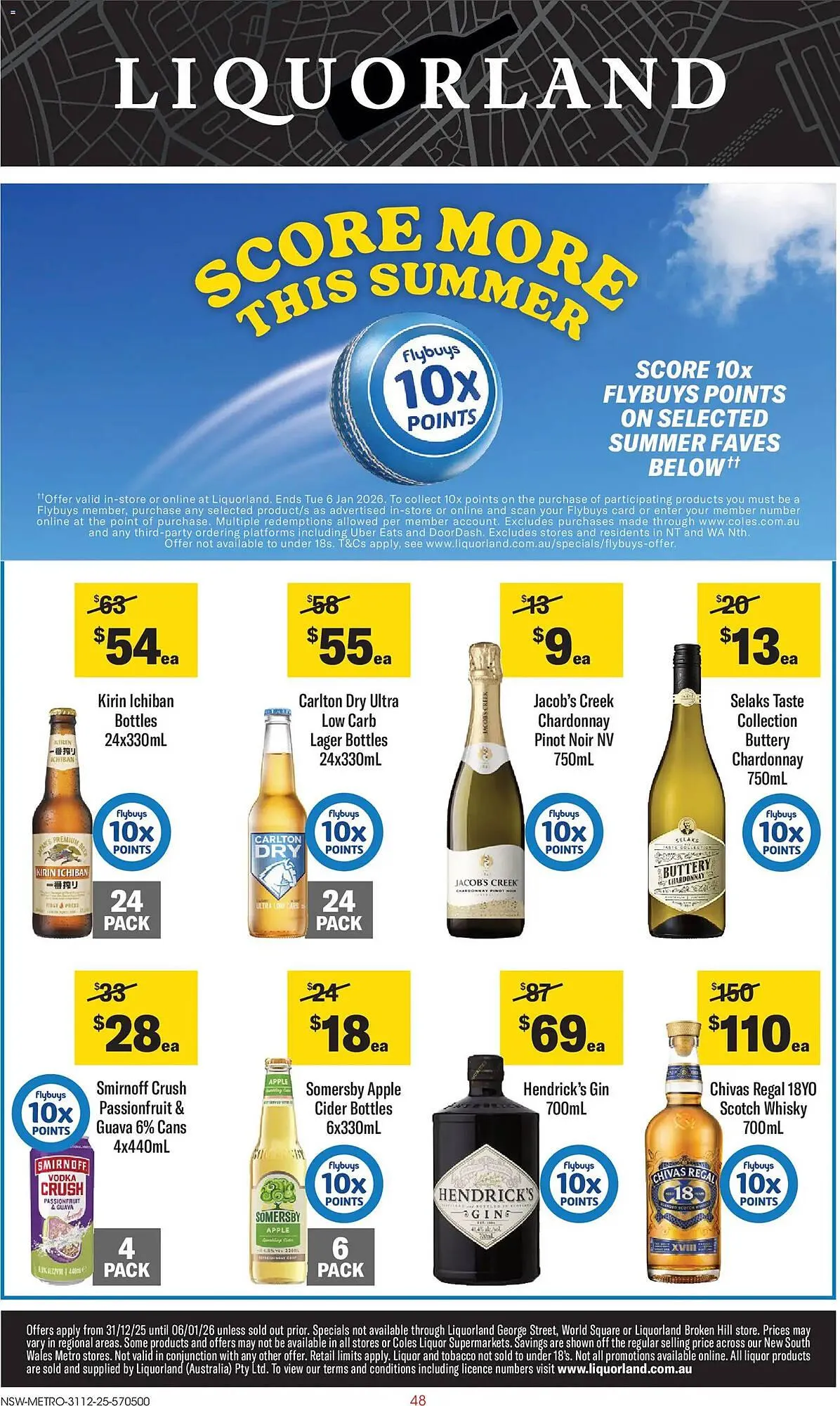 Liquorland catalogue - Catalogue valid from 31 December to 6 January 2026 - page 1