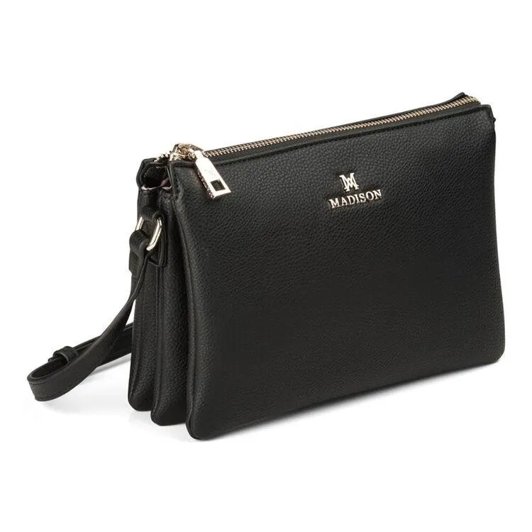 Madison Women's Avery Cross Body Bag Black One Size