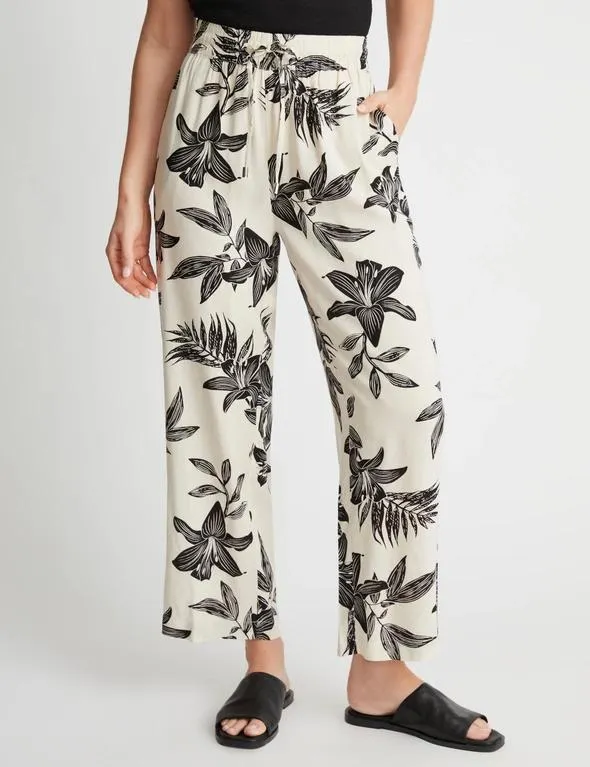 Millers Full Length Wide Leg Drawcord Rayon Pant