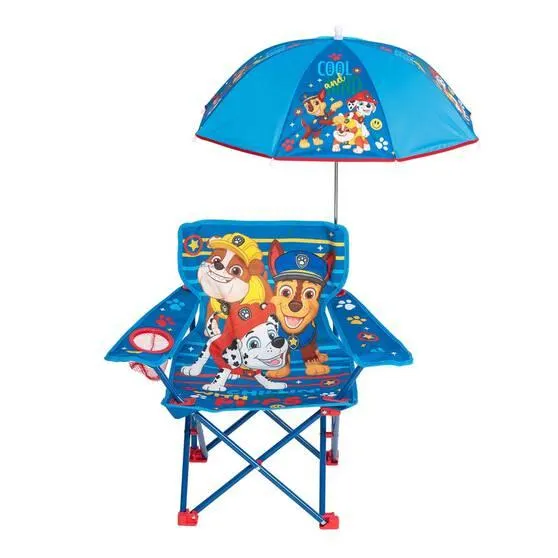 Paw Patrol Kids Camp Chair with Umbrella 30kg