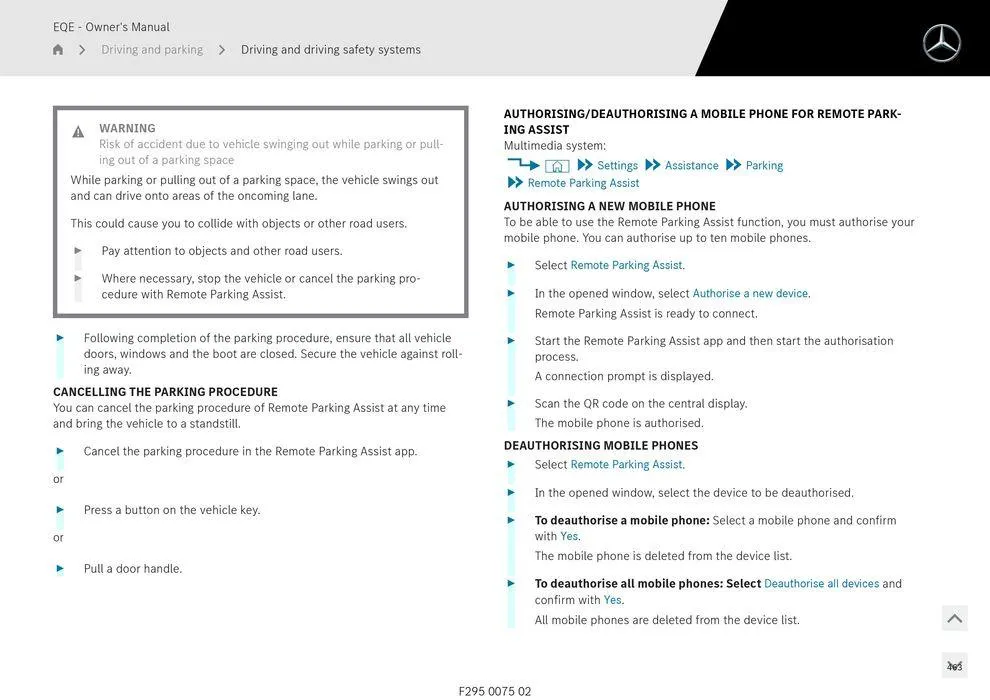 EQE Sedan - Catalogue valid from 11 September to 11 September 2025 - page 463