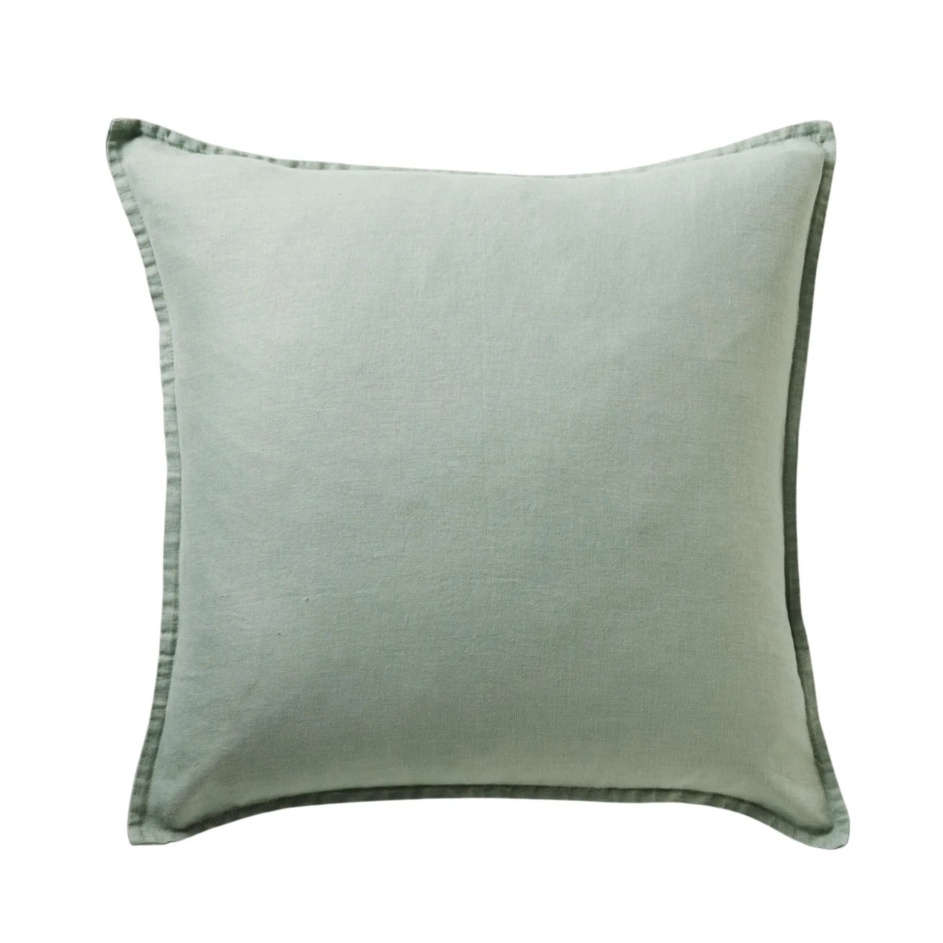 Hamptons French Linen Cushion Soft Sage 50x50cm