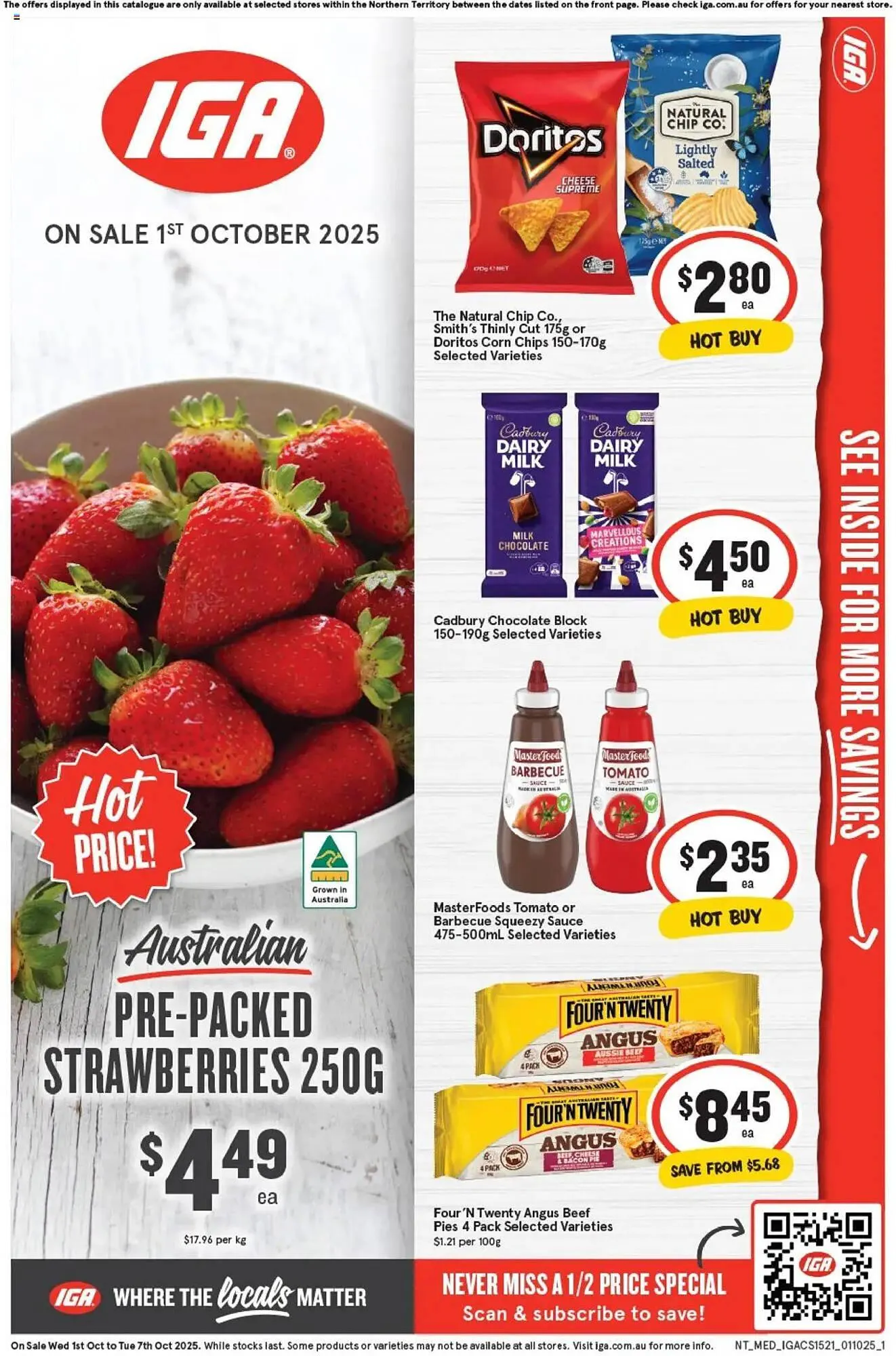 IGA catalogue - Catalogue valid from 30 September to 7 October 2025 - page 1