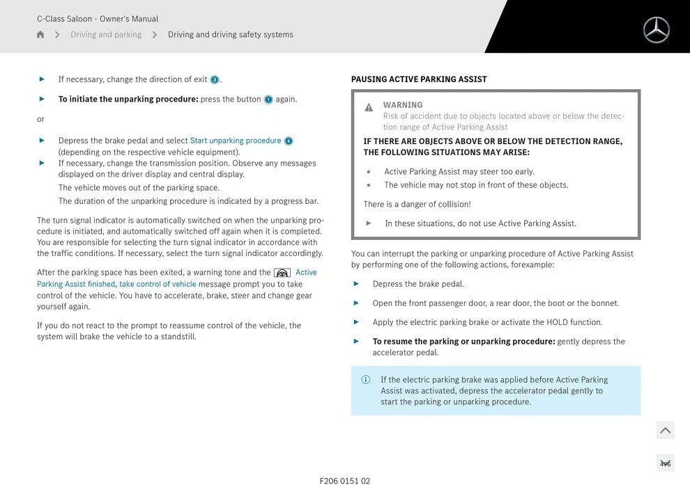 C-Class Sedan - Catalogue valid from 11 September to 11 September 2025 - page 496