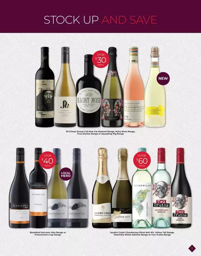 Seasonal Sips, Festive Favourites - Catalogue valid from 30 October to 26 November 2024 - page 7