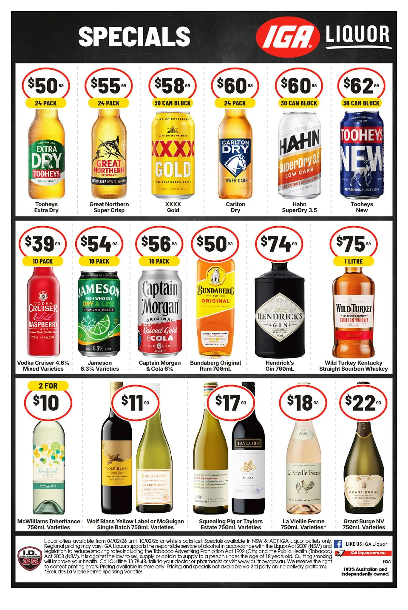 IGA Liquor catalogue - 1
