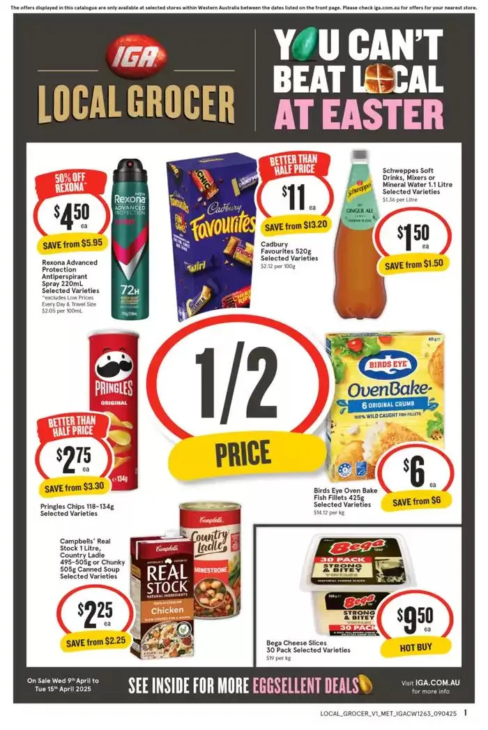 IGA 09/04 - Catalogue valid from 9 April to 15 April 2025 - page 1