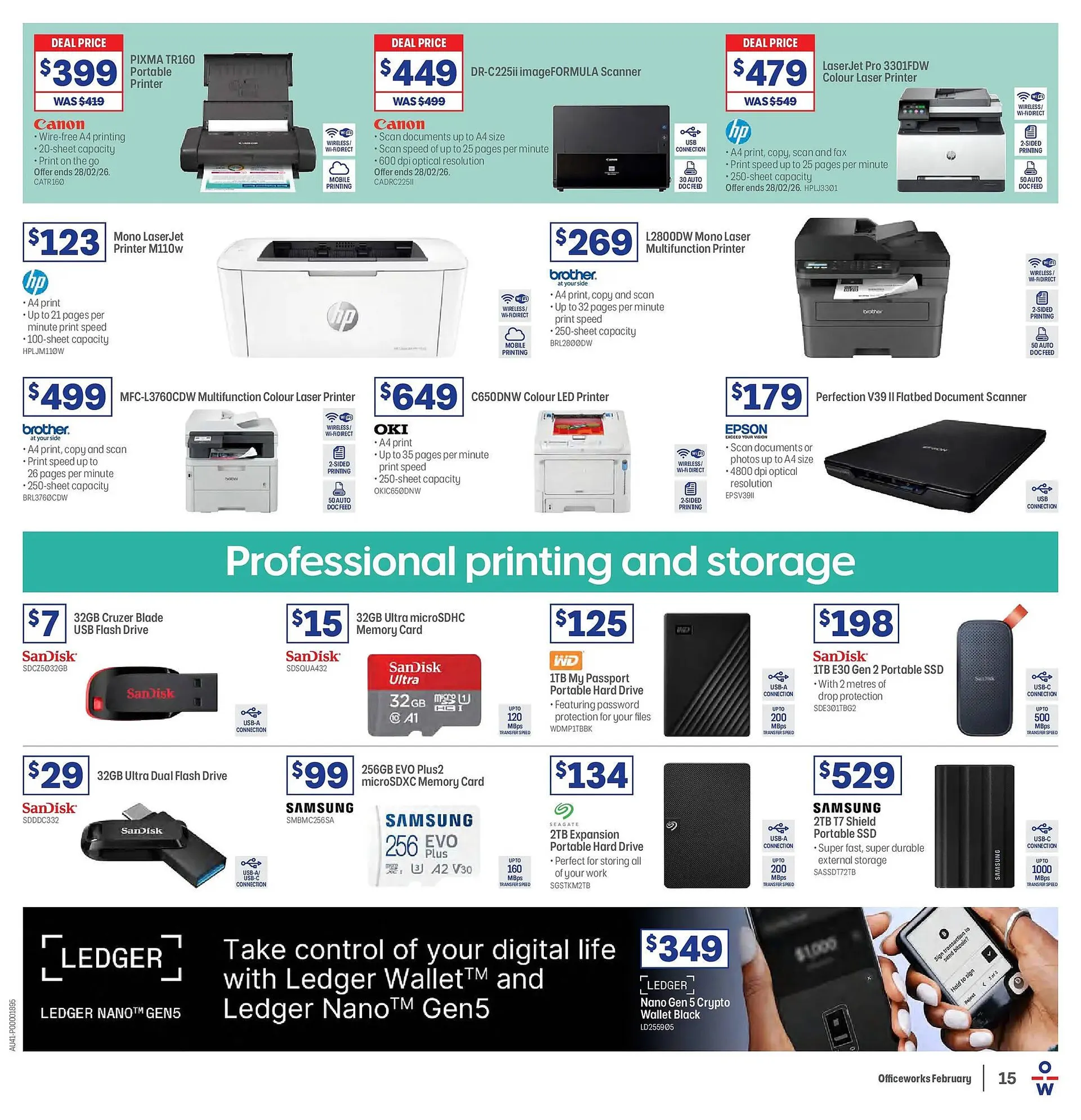Officeworks catalogue - Catalogue valid from 16 February to 28 February 2026 - page 15