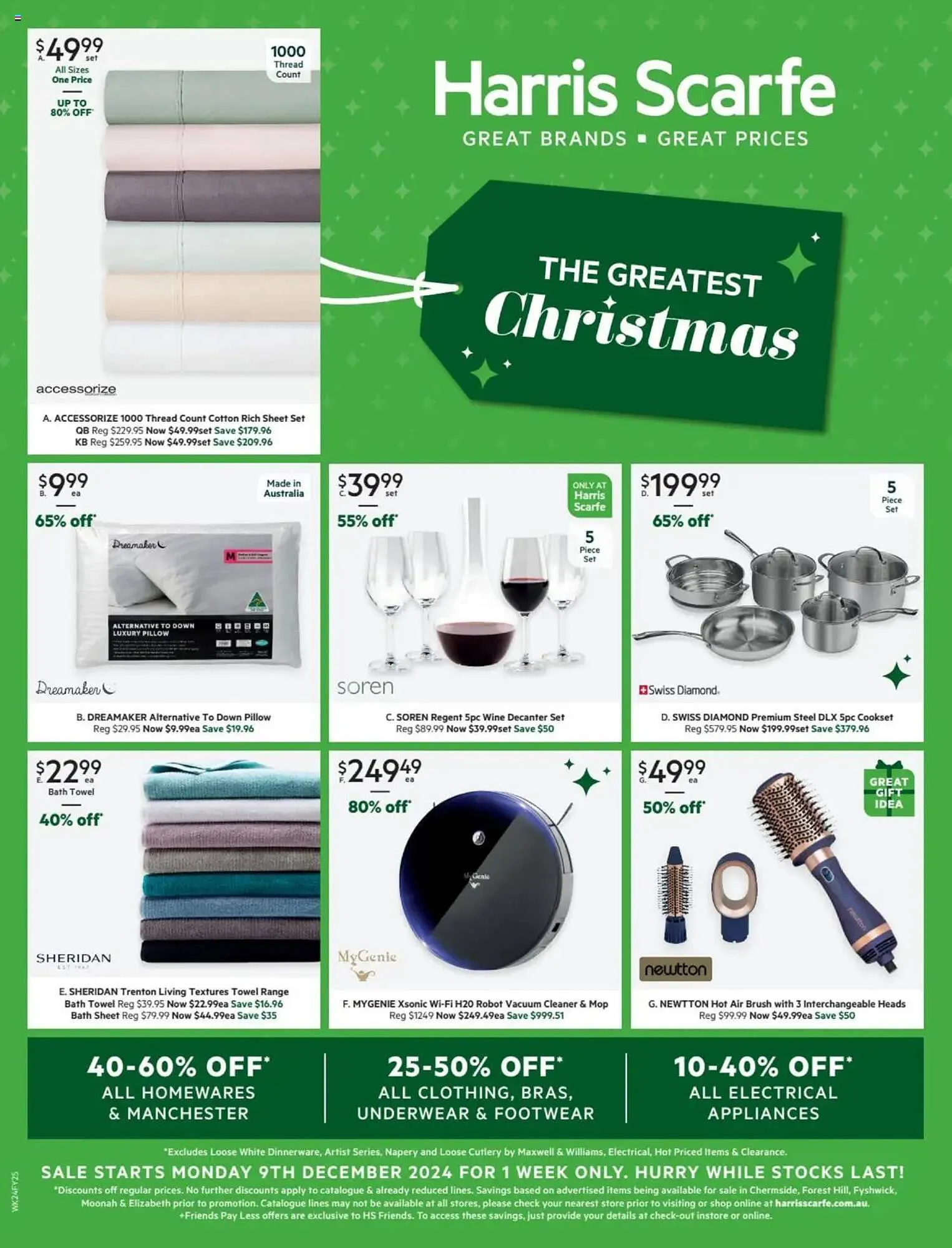 Harris Scarfe catalogue - Catalogue valid from 9 December to 19 December 2024 - page 1