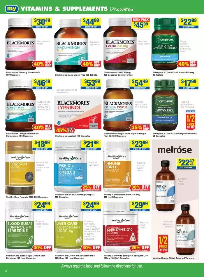 My Chemist Save Like A Champion - Catalogue valid from 27 February to 19 March 2025 - page 12