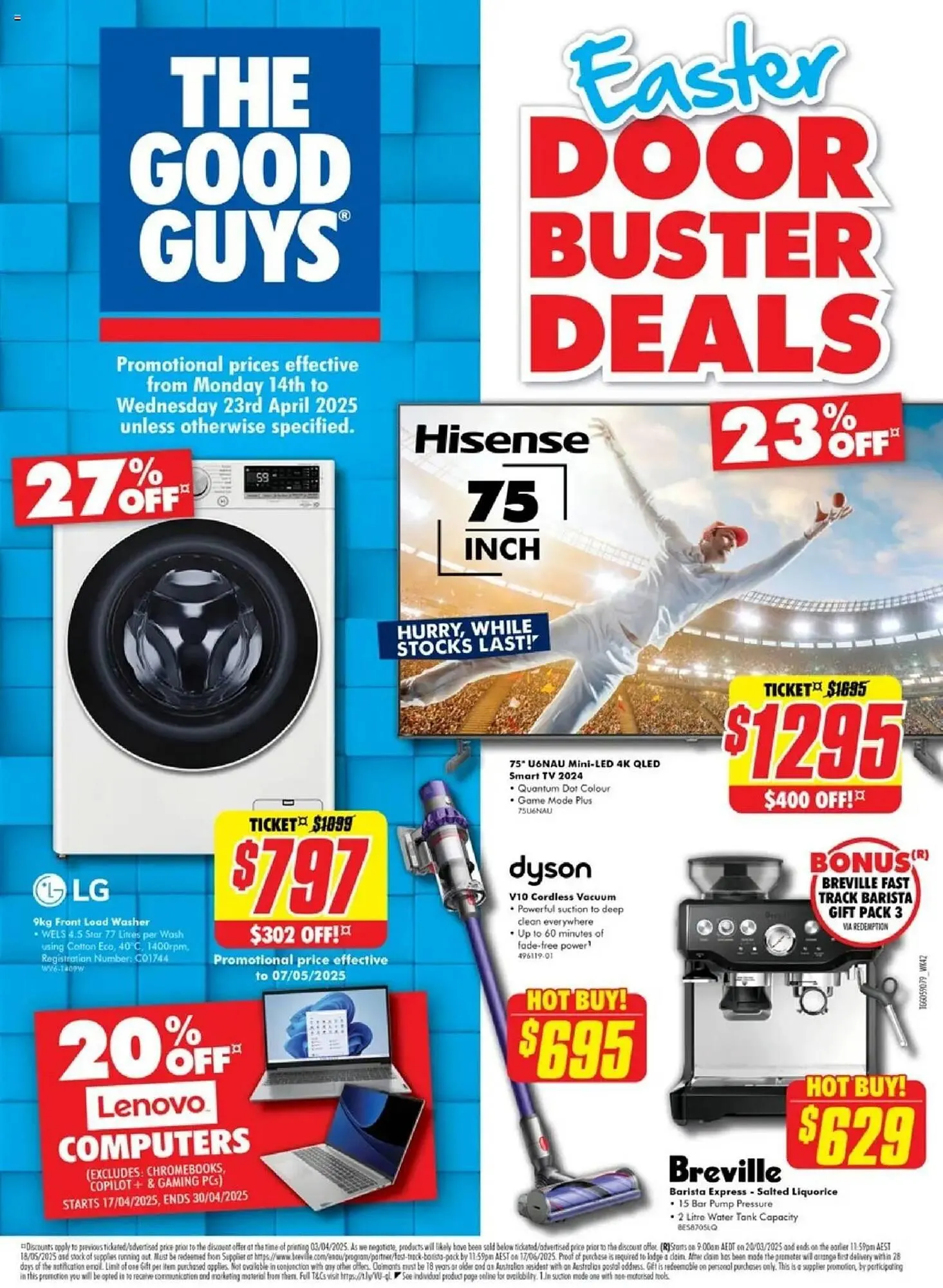 The Good Guys catalogue - Catalogue valid from 14 April to 23 April 2025 - page 1