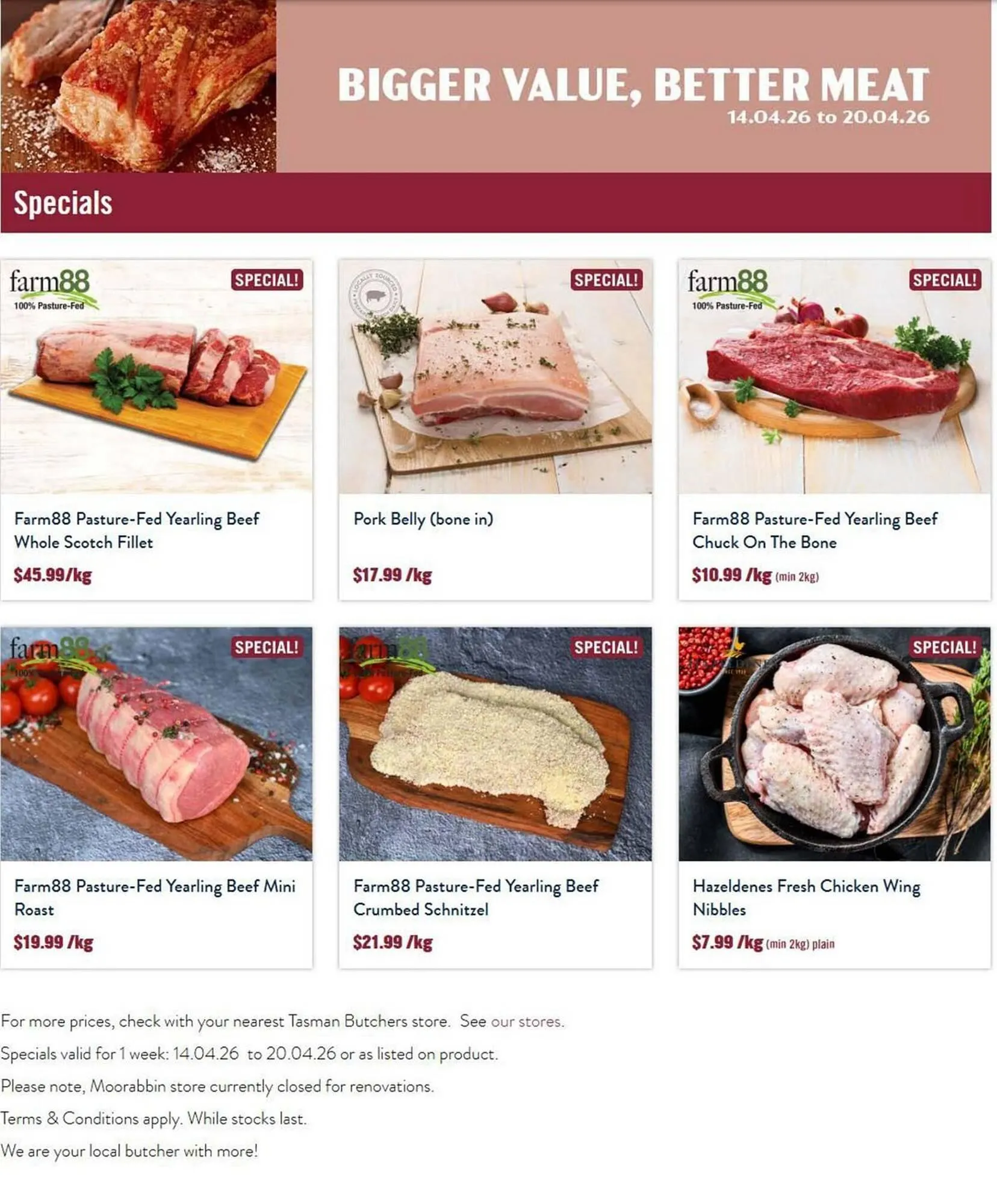 Tasman Butchers catalogue - Catalogue valid from 14 April to 20 April 2026 - page 1