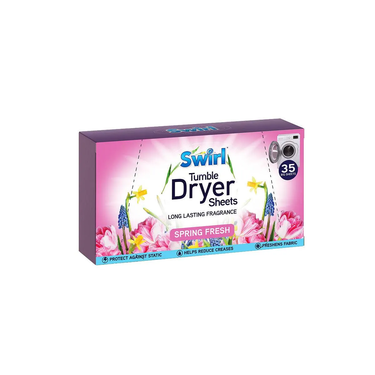 Swirl Dryer Sheet Spring Fresh 35pk