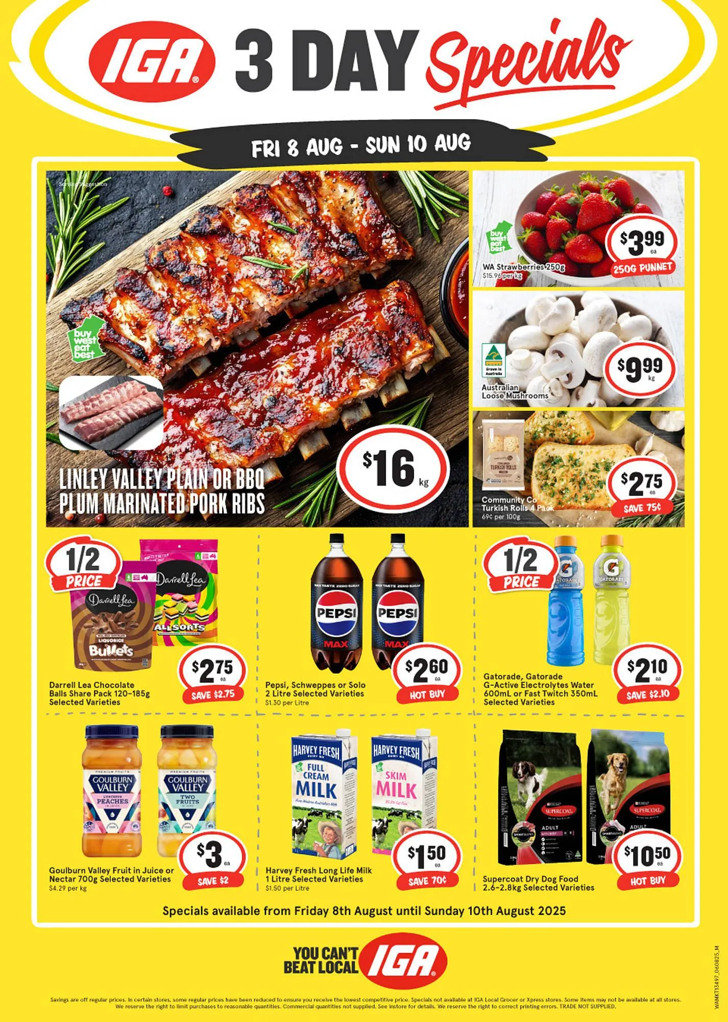 IGA catalogue - Catalogue valid from 8 August to 10 August 2025 - page 1