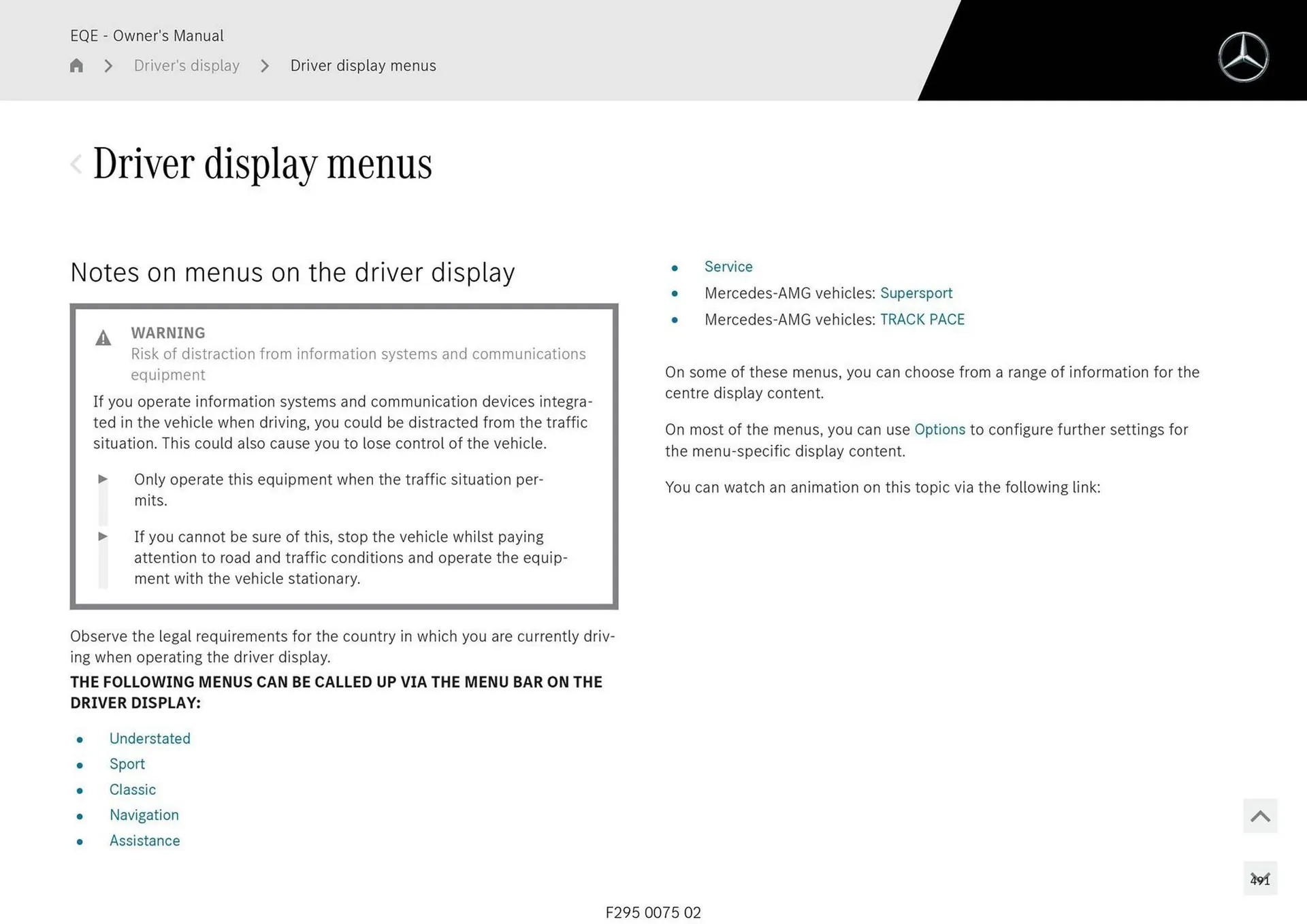 Mercedes-Benz catalogue - Catalogue valid from 11 September to 11 September 2025 - page 491