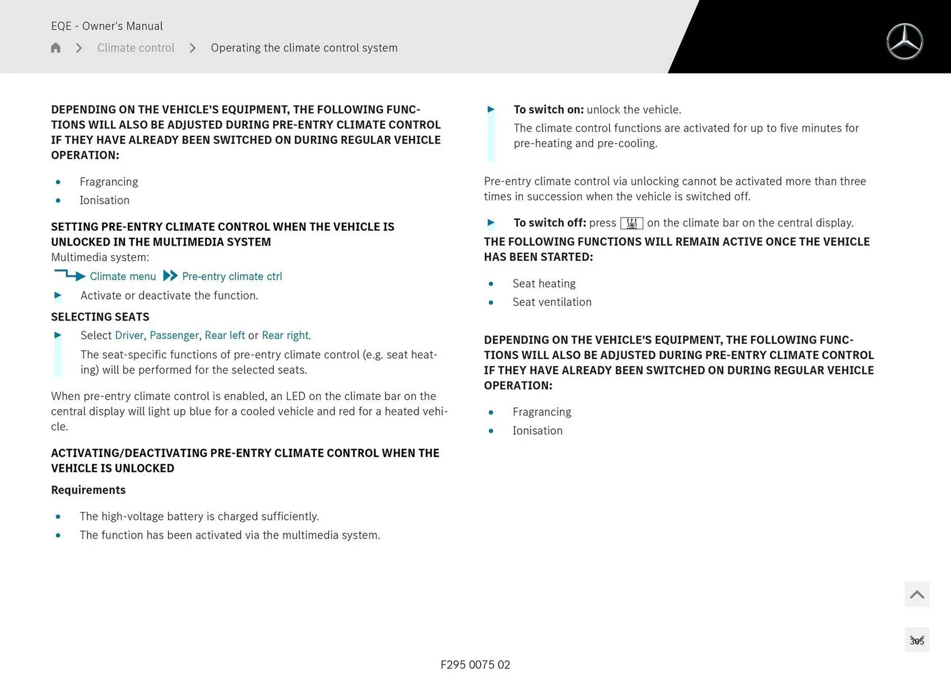 Mercedes-Benz catalogue - Catalogue valid from 11 September to 11 September 2025 - page 305