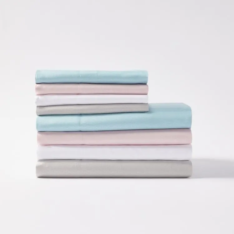 Soren Chevron Embossed Microfibre Sheet Set Aqua
