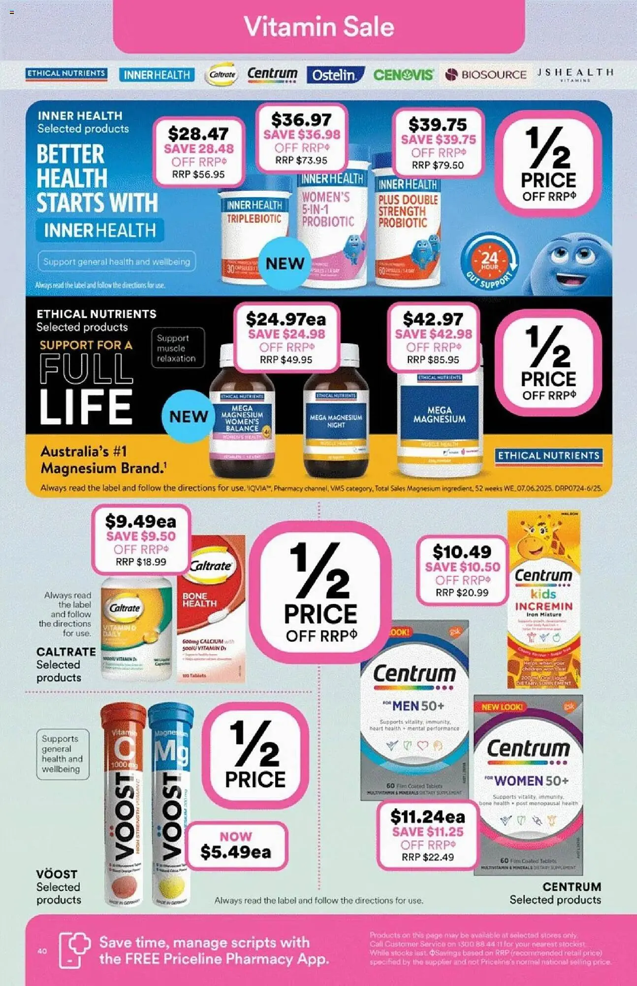 Priceline catalogue - Catalogue valid from 13 August to 27 August 2025 - page 40