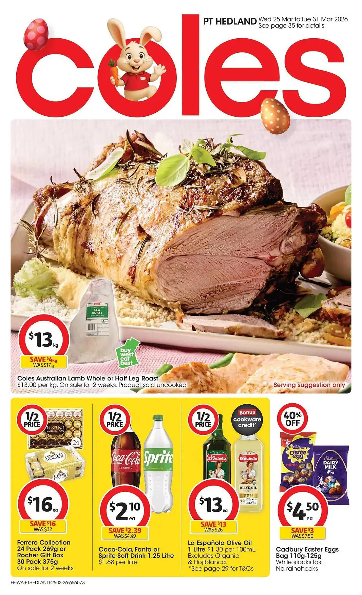 Coles catalogue - Catalogue valid from 25 March to 31 March 2026 - page 1