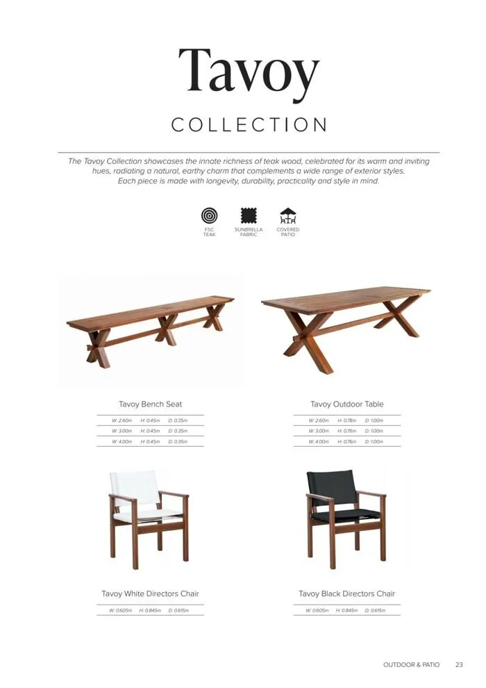 Outdoor & Patio - Catalogue valid from 16 October to 31 December 2024 - page 23