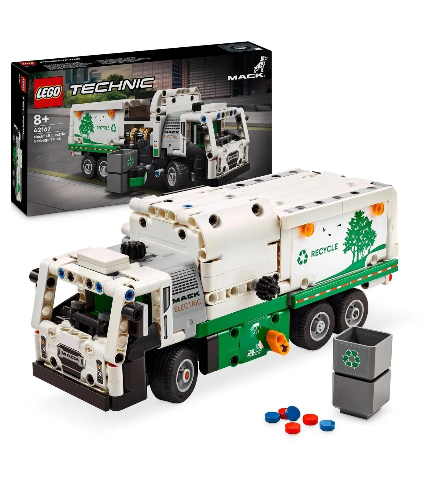 LEGO® Technic Mack® LR Electric Garbage Truck 42167