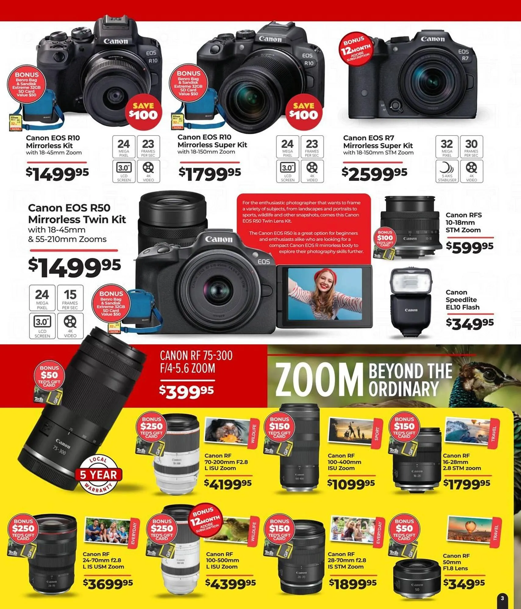 Teds Cameras catalogue - Catalogue valid from 9 October to 2 November 2025 - page 3