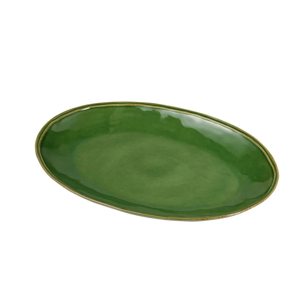 Casafina Fontana Oval Platter Green 40cm