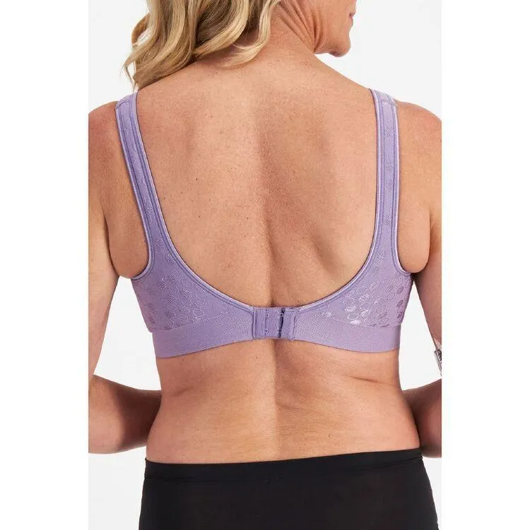 Playtex Women's Flex Fit Contour Dot Bra Purple