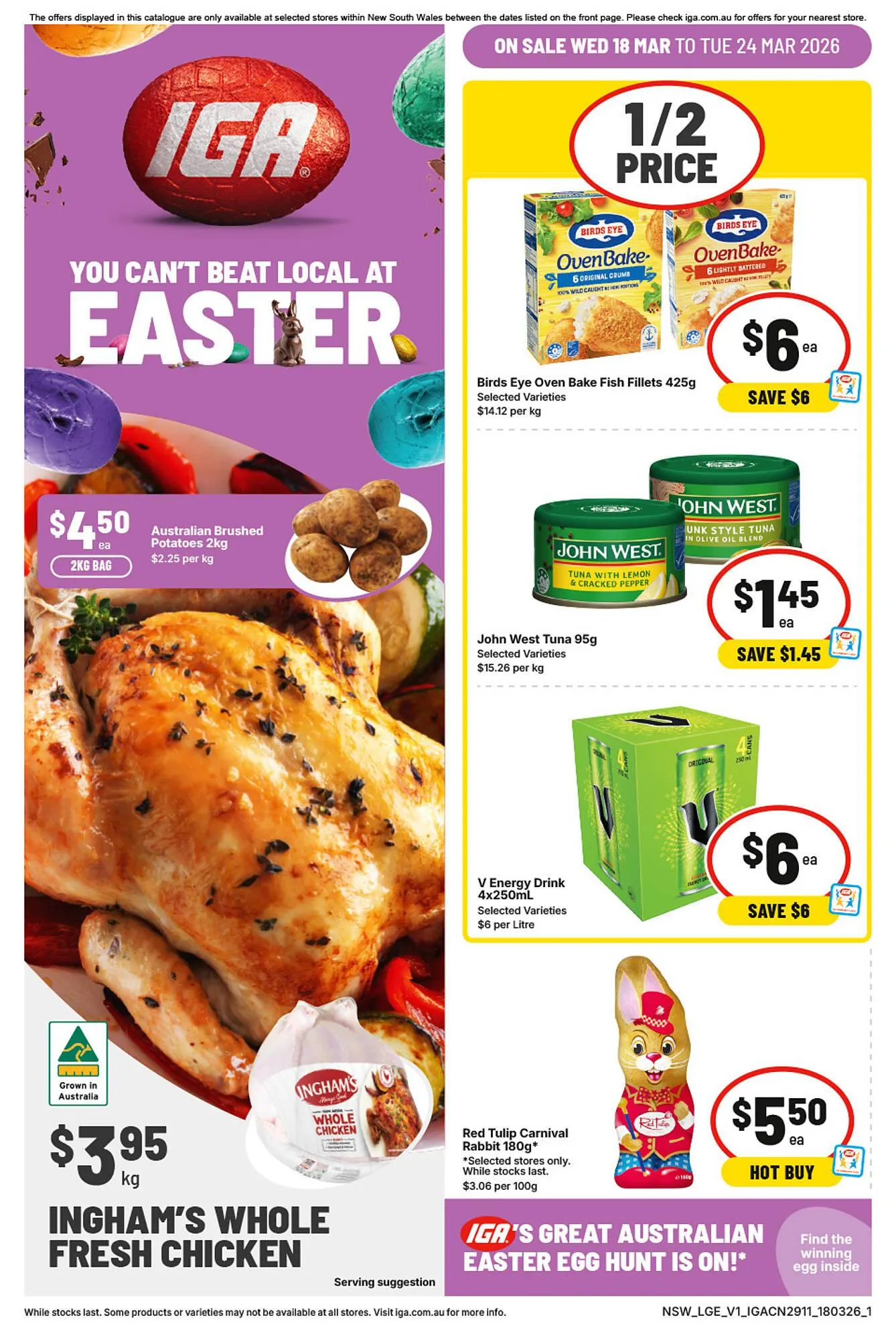 IGA catalogue - Catalogue valid from 18 March to 24 March 2026 - page 1