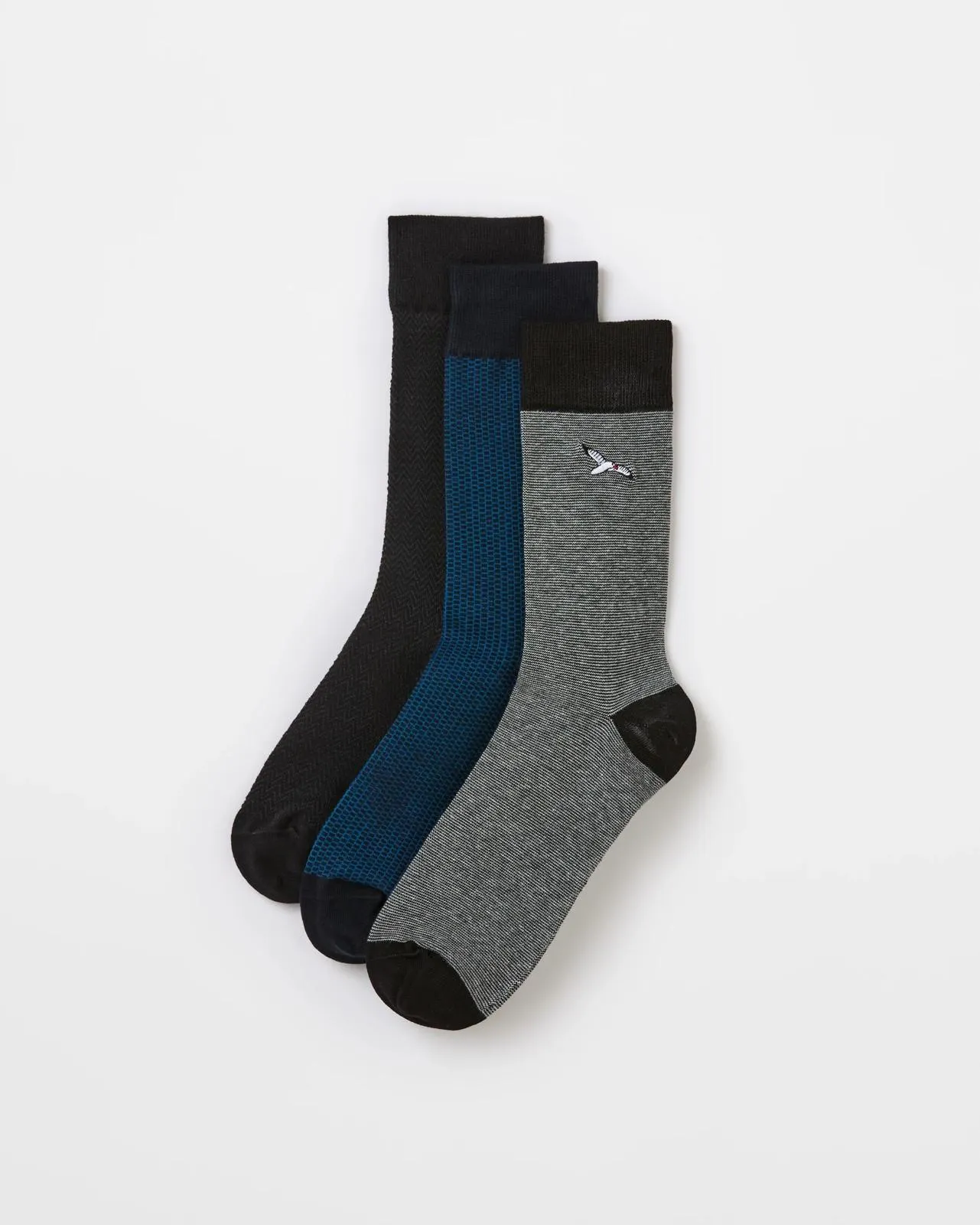 Australian Cotton Blend 3 Pack Crew Socks - Maxx - Birds