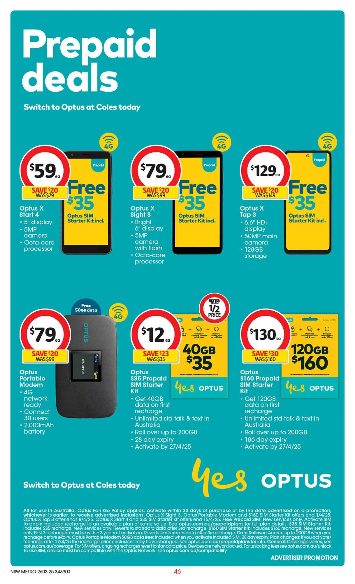 Coles catalogue - Catalogue valid from 26 March to 1 April 2025 - page 47
