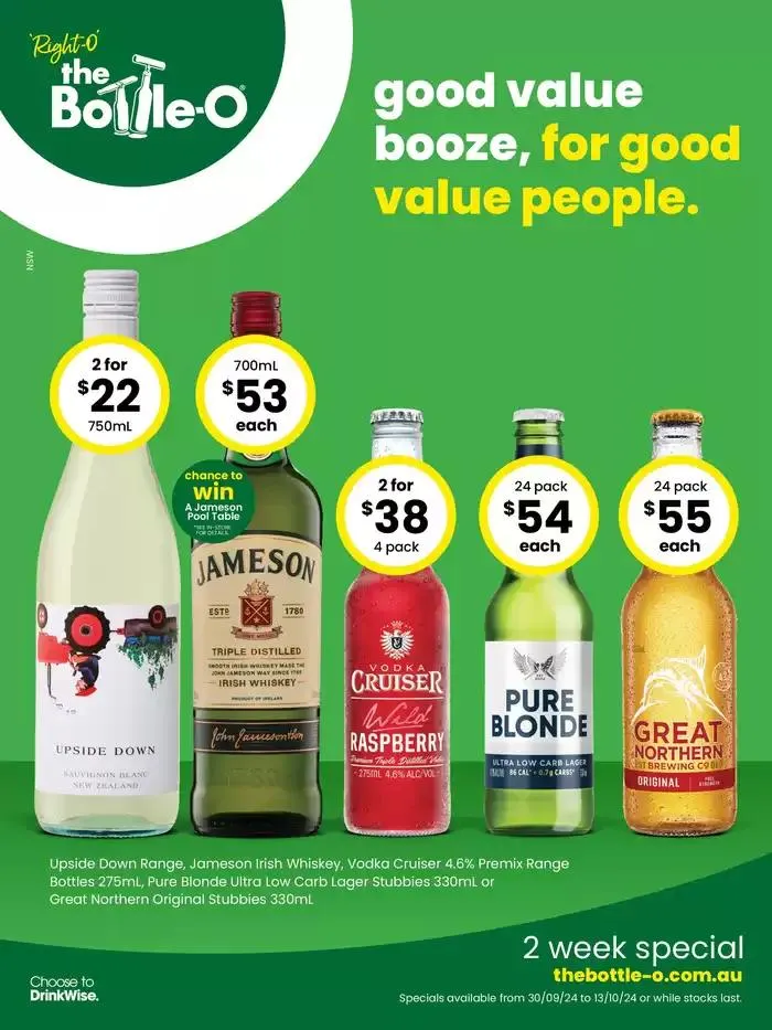 Good Value Booze, For Good Value People 30/09 - 1