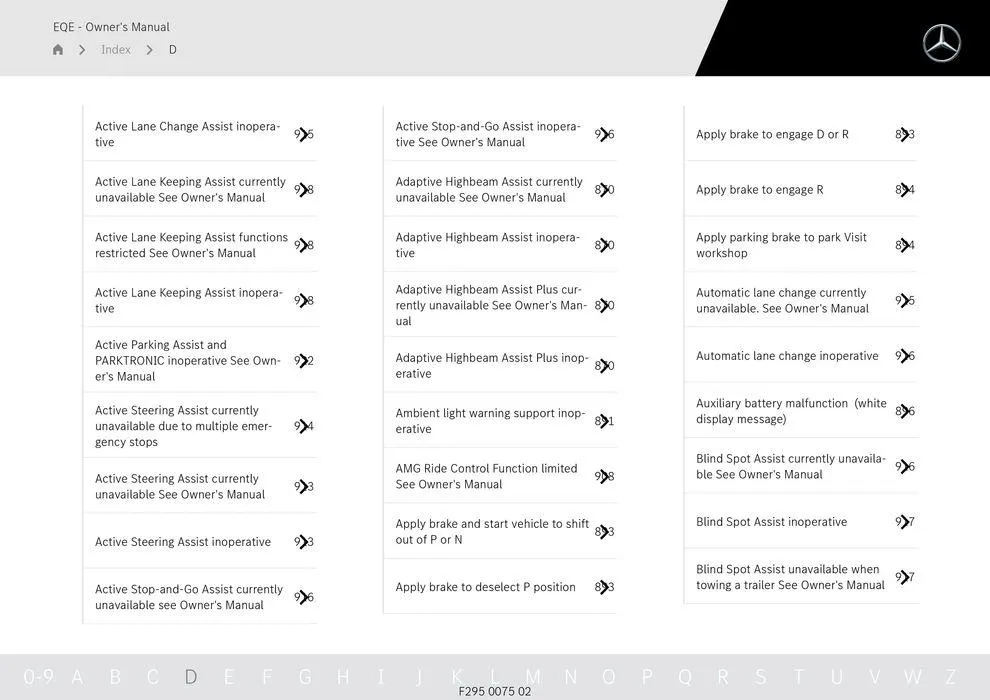 EQE Sedan - Catalogue valid from 11 September to 11 September 2025 - page 979