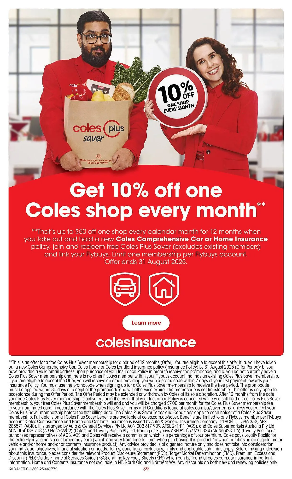 Coles catalogue - Catalogue valid from 12 August to 19 August 2025 - page 39