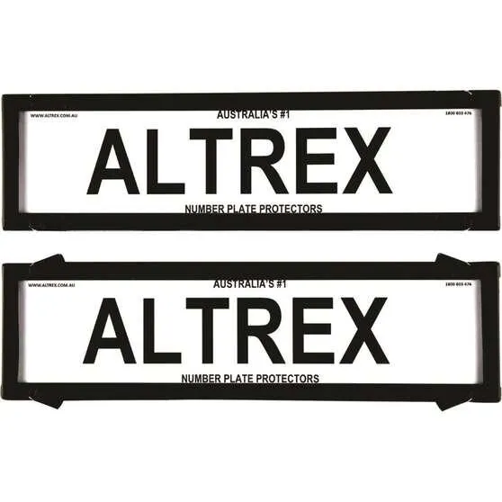 Altrex Number Plate Protector - 6 Figure Slimline Clear 6VSNL