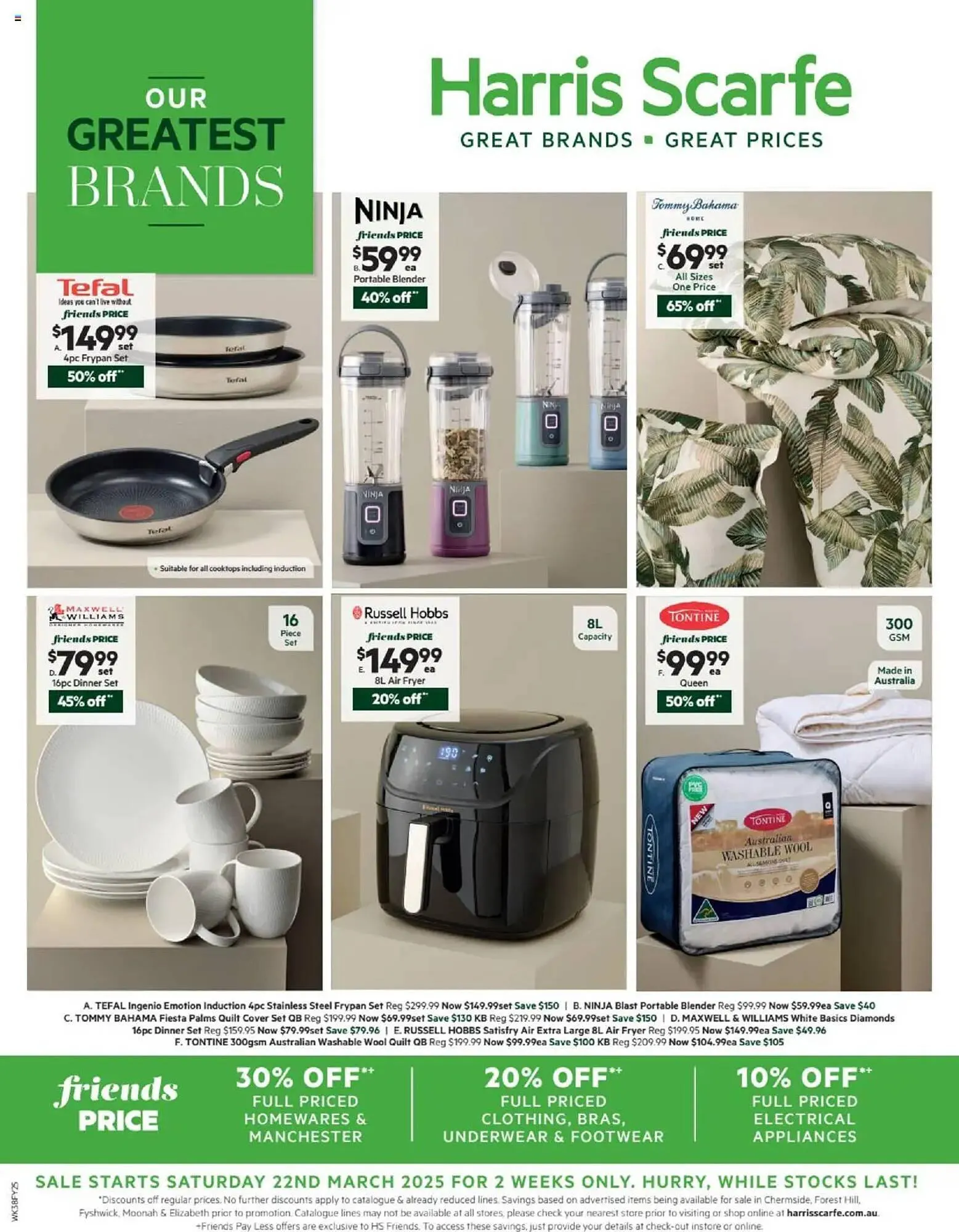 Harris Scarfe catalogue - Catalogue valid from 21 March to 4 April 2025 - page 1