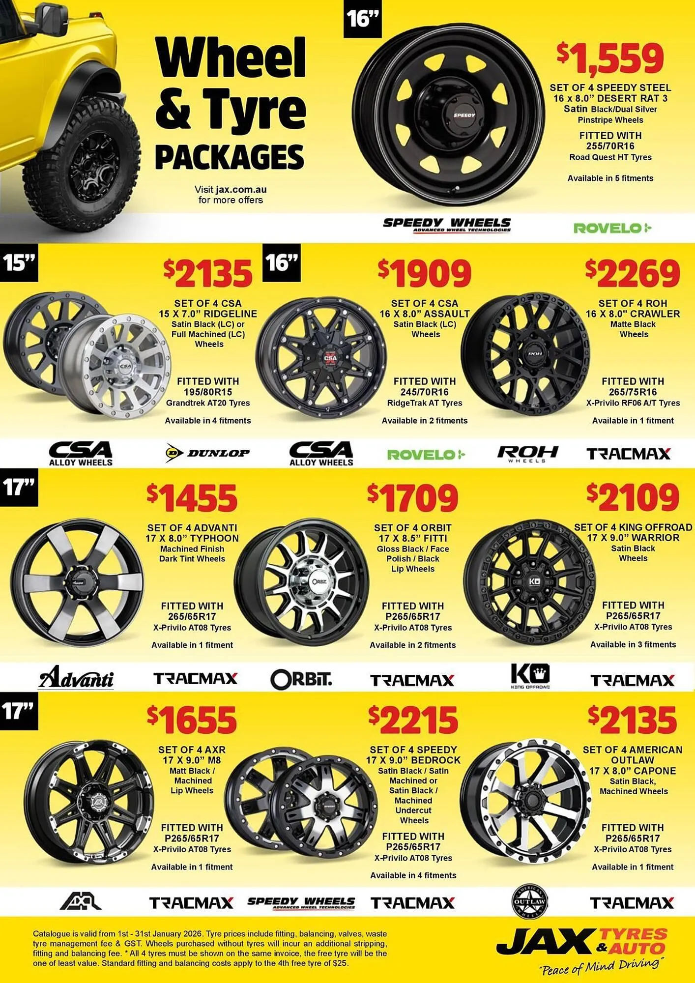 Jax Tyres catalogue - Catalogue valid from 2 January to 31 January 2026 - page 11