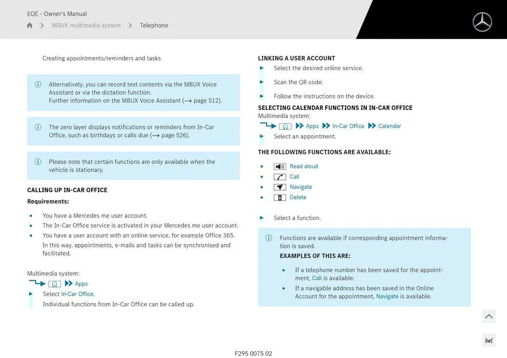 EQE Sedan - Catalogue valid from 11 September to 11 September 2025 - page 641