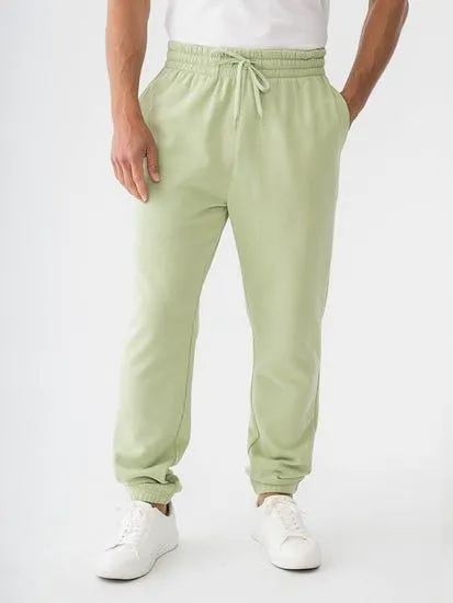 Mens Essential Fleece Trackpant Green Sage