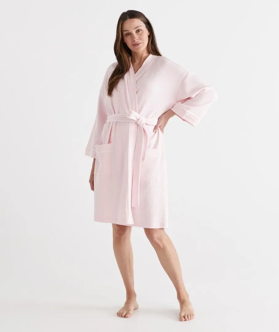 Chalk Pink Australian Cotton Waffle Gown