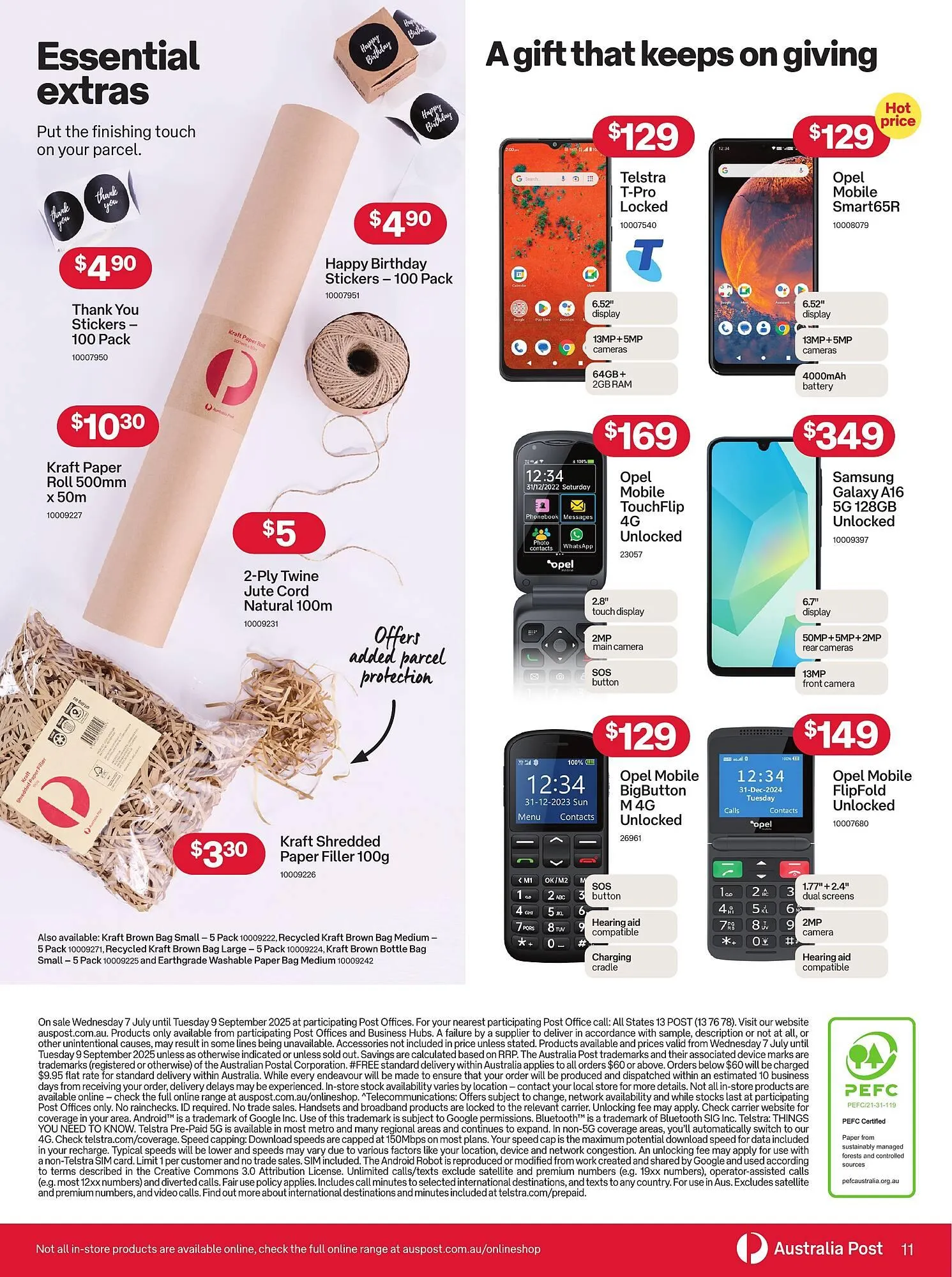 Australia Post catalogue - Catalogue valid from 30 July to 9 September 2025 - page 11